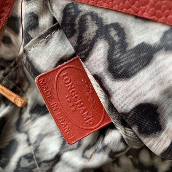 Longchamp Gatsby Burgundy Brown Leather Bag - Picture 15 of 16